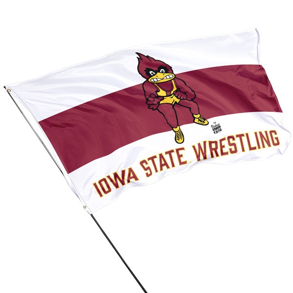 Vintage Wrestling Cy Cardinal & White Flag (3'x5')